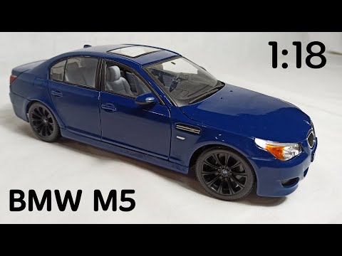 🚙 BMW M5 e60 ⭐️ scale model 1:18 detailed review diecast car