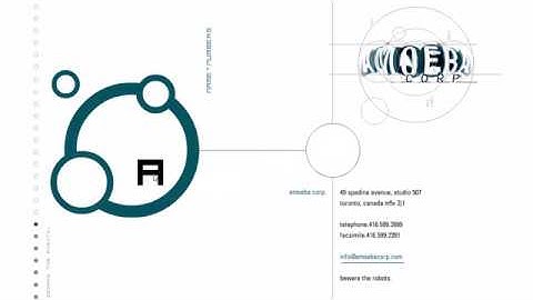 Amoebacorp. flash website in 2000
