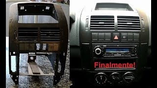 Troca e restauração do painel central do VW Polo 9n 9n3 9n4