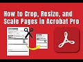 How to Crop, Resize, and Scale Page Objects in Adobe Acrobat Pro