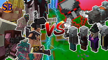 Can Minecraft Legends Defend against the Hardest Vanilla Raid? | Minecraft Mob Battle