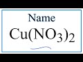 Naming and Charges of Copper Compounds