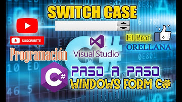 Windows Form C# - Visual Studio 2012 – Programa con ESTRUCTURA CONDICIONAL SWITCH   - VÍDEO 10