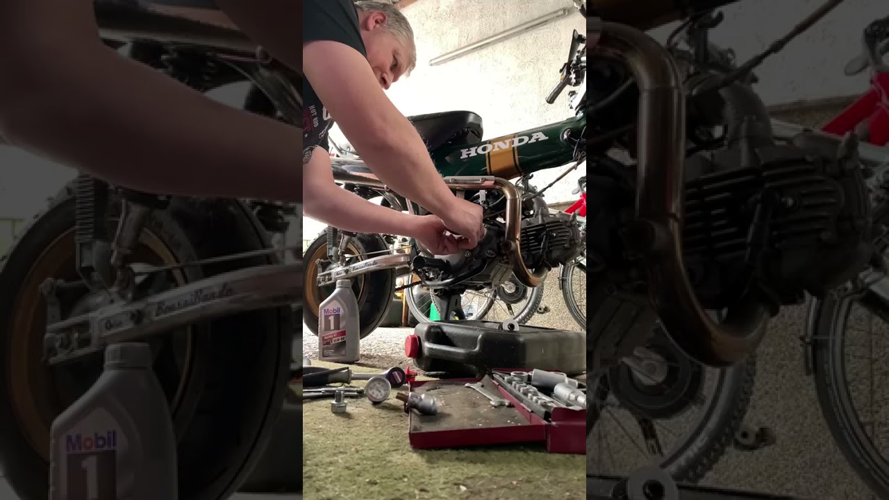 Honda Dax (oder Monkey ) Ölwechsel mit Filter YouTube