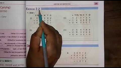 Class 4  | Maths | Chapter 2 | Addition And Subtraction (Ex - 2.1,2.2,2.3)