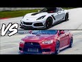 Sleeper Evo X vs 2019 Corvette ZR1 Supercar! - Mercedes GTR - Lamborghini Huracan