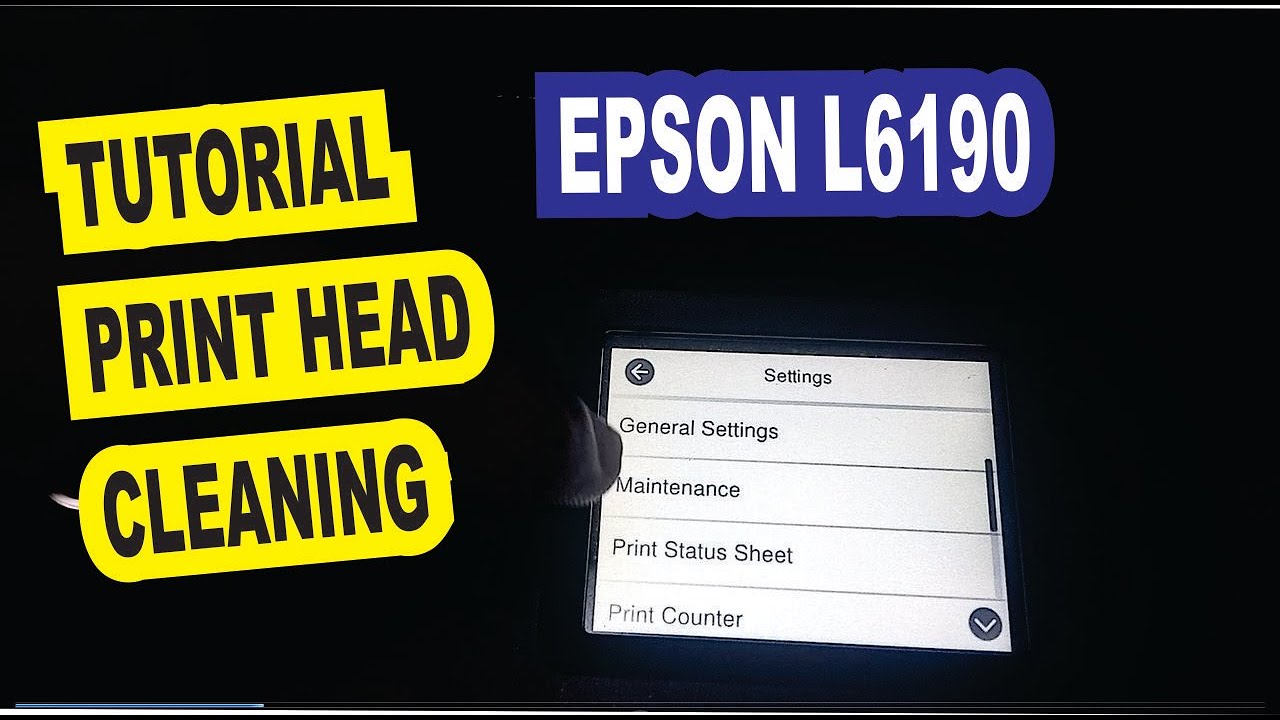 Cara Head Cleaning Pada Printer Epson L6190 Tanpa Komputer Tutorial