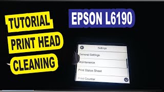 Cara Head Cleaning Pada Printer Epson L6190 Tanpa Komputer | Tutorial Printhead Cleaning