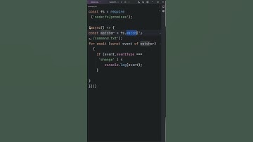 Watch for the file changes using fs.watch method in Nodejs