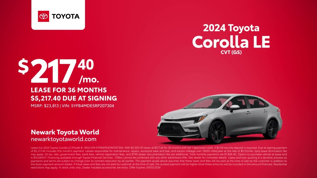 Toyota Corolla 08/30/2024 4248238