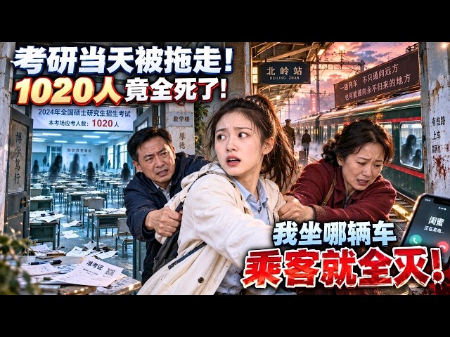 考研當天，父母竟強行把我拖出考場！下一秒，同考場1020名考生全部離奇死亡，凡是我乘坐的交通工具，乘客竟無一倖免！