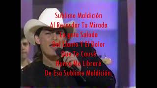Video thumbnail of "Sublime Maldición - Jose Manuel Figueroa Letra"