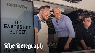 video: Prince William serves ‘Earthshot burgers’ to unsuspecting food truck guests