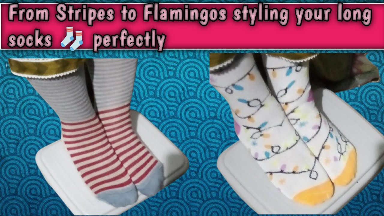 From Stripes to flamingos styling your long socks 🧦 perfectly