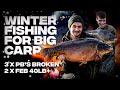 Winter Carp Fishing for Big Fish - Two 40lb+ Carp - Henry Lennon