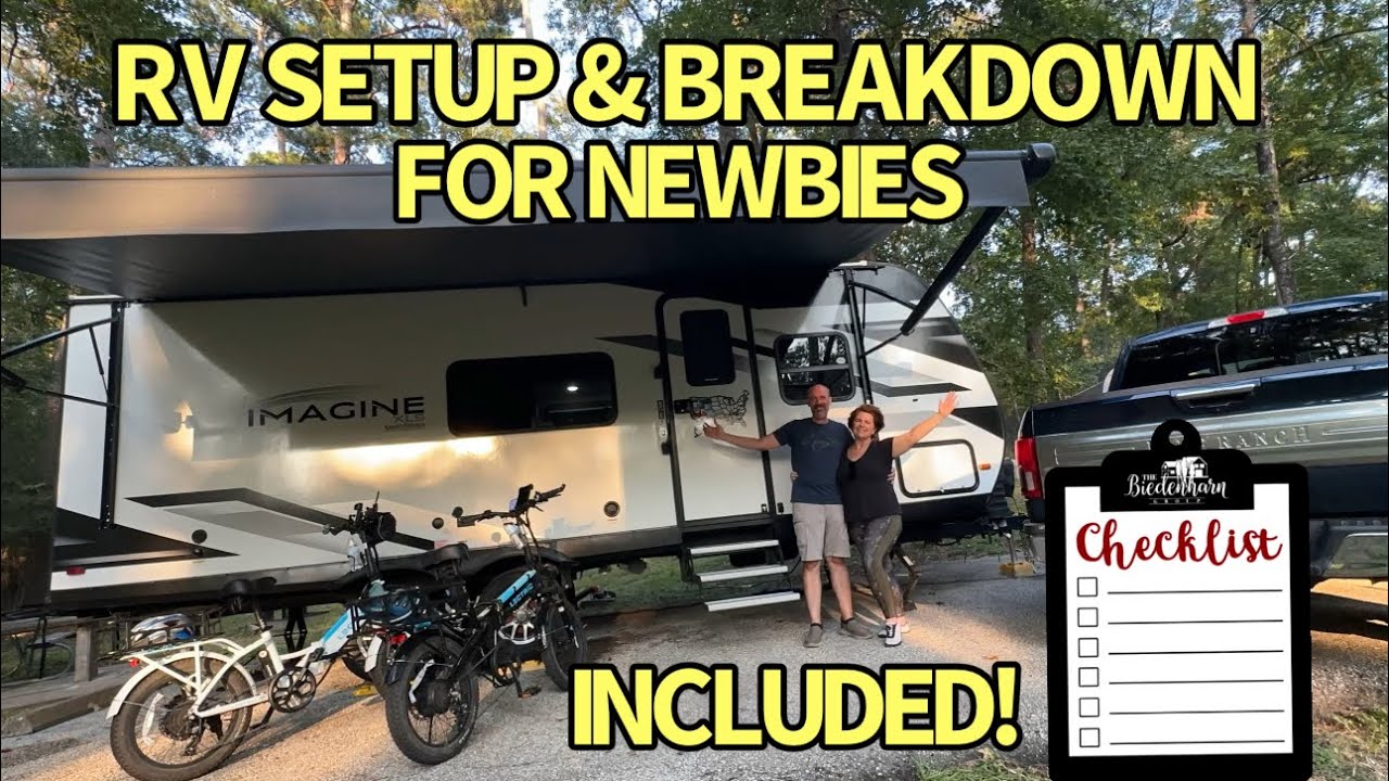 RV Set-Up & Breakdown w/ ✅ List of Our Grand Design Imagine Travel Trailer!
