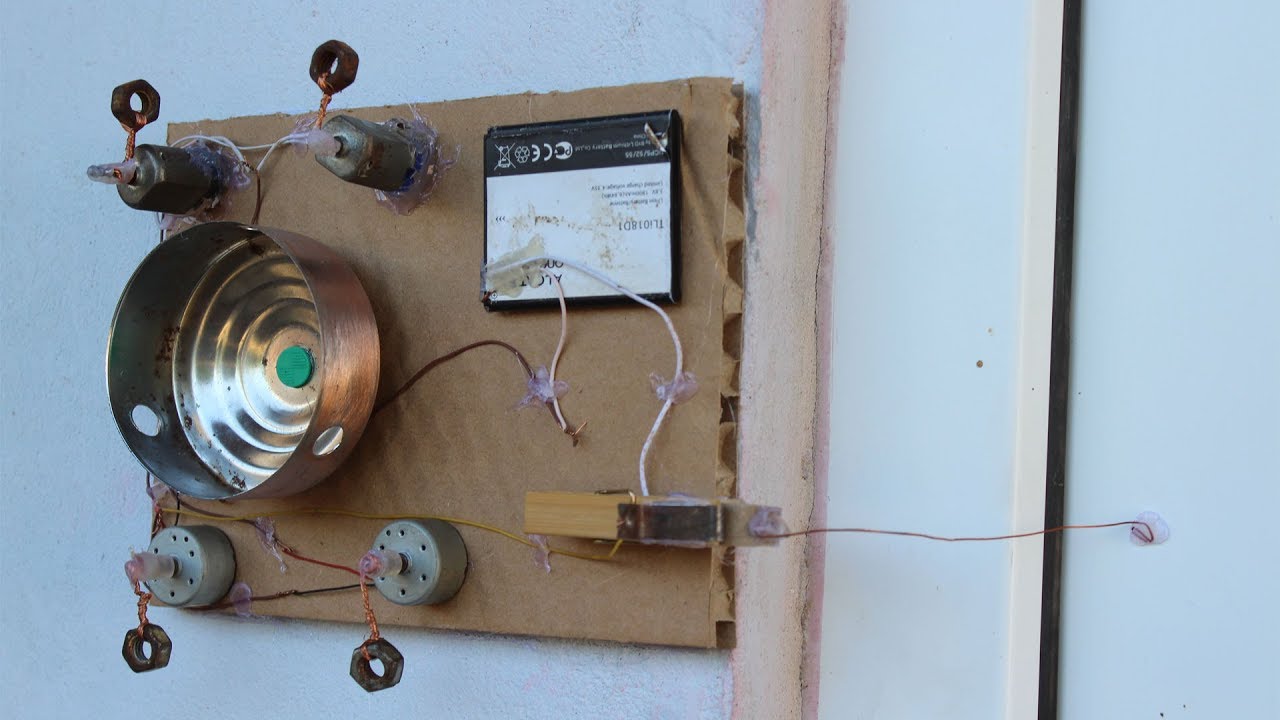 How to Make Powerful Alarm at Home Using DC Motor - YouTube