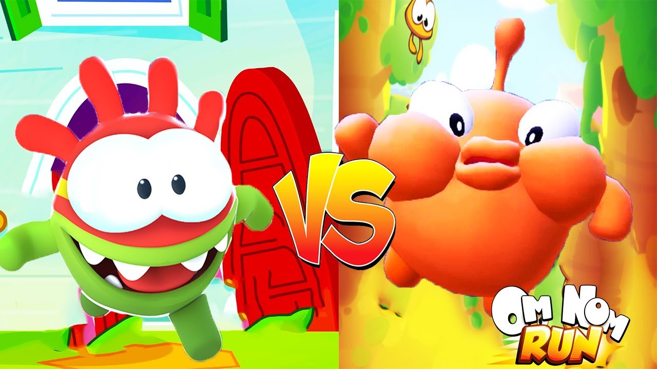 Om Nom : Run GAMEPLAY (Android, IOS) - Super Nom VS Lick : Who runs faster