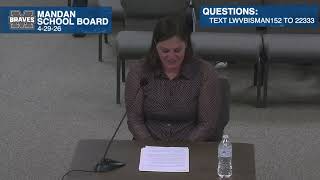 League of Women Voters 2026-04-29 – Mandan School Board Candidate Debate