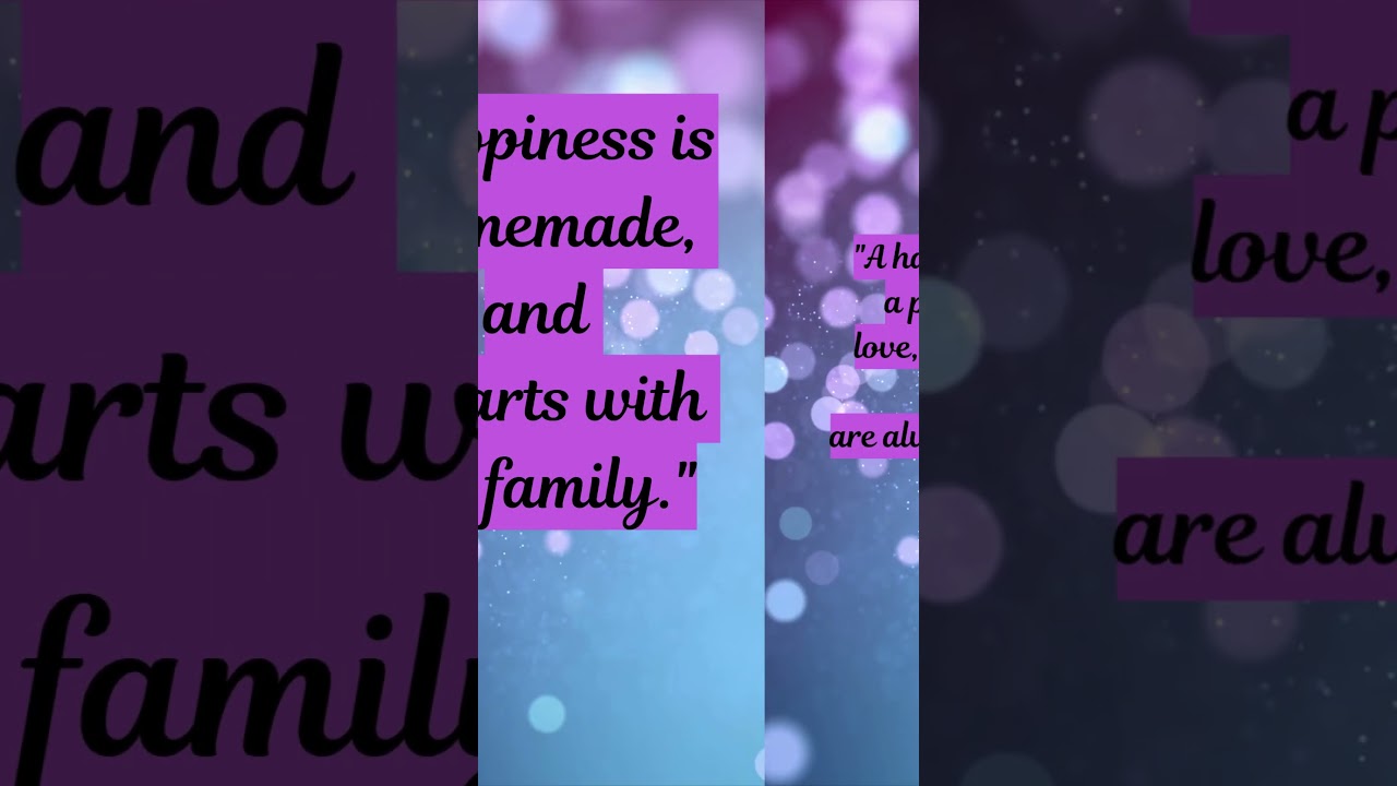 HAPPY FAMILY RULES l FAMILY QUOTES l 