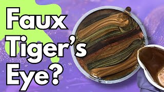 Create AMAZING Resin Art in Minutes - Faux Tigers Eye? | 410 #froggyfriday