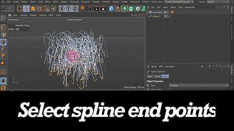 fast Cinema 4D: Select spline end points