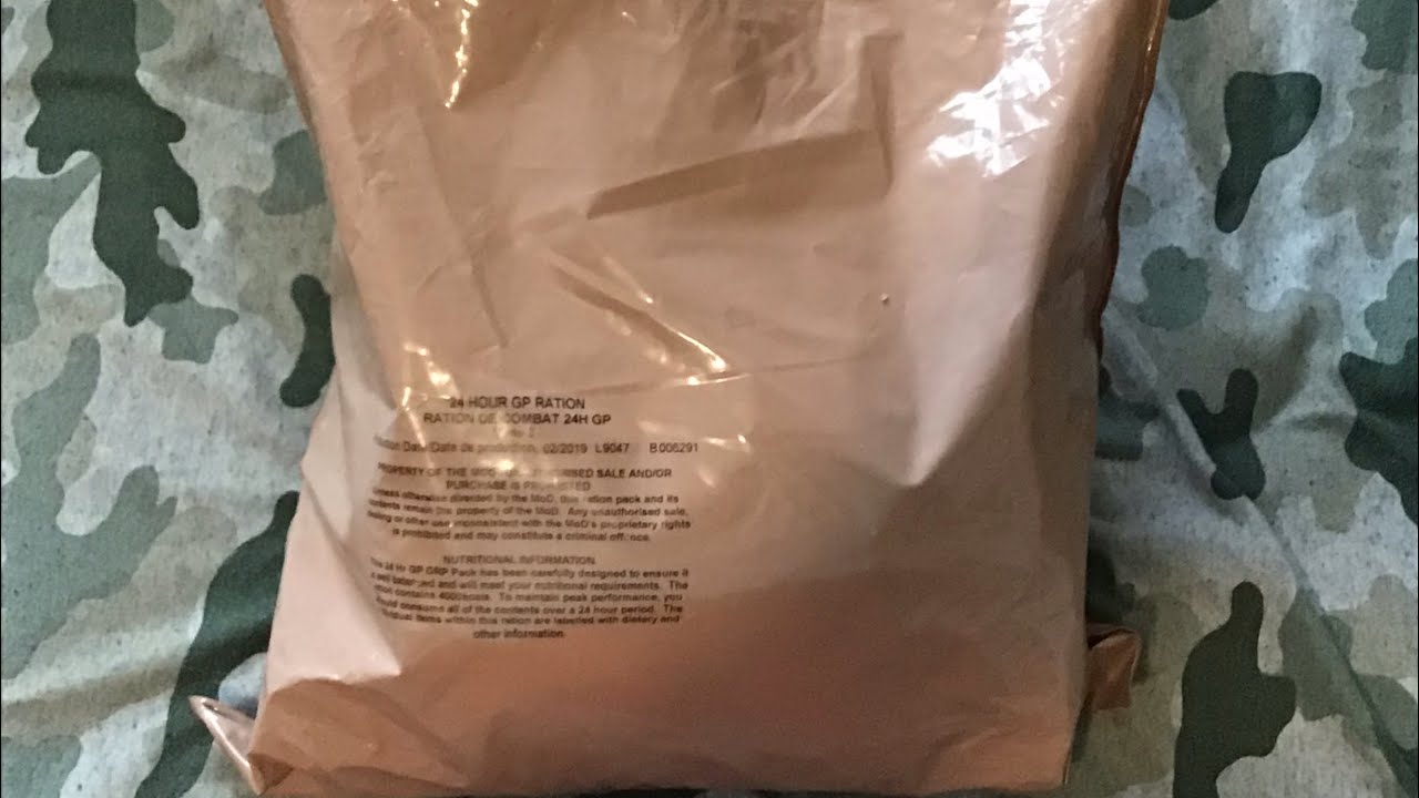 British ORP 24 Hour Ration Opening - YouTube