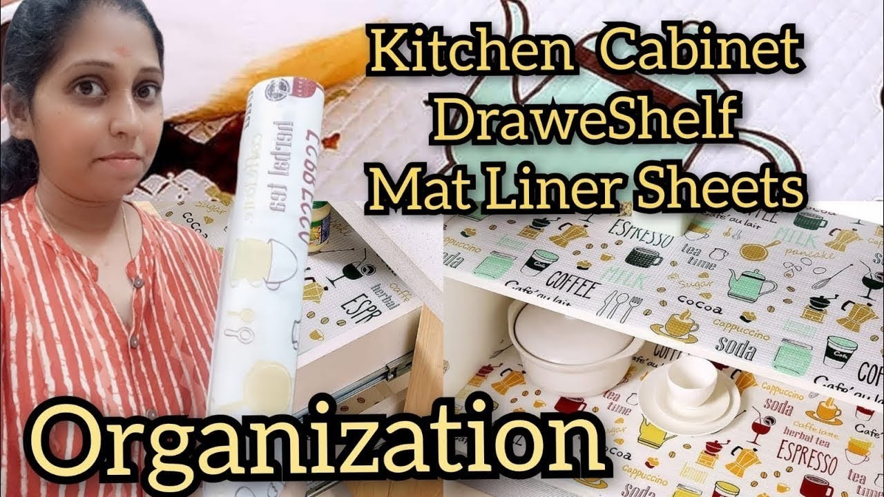Kitchen  Cabinet Drawer Shelf Mat Liner Sheets organization