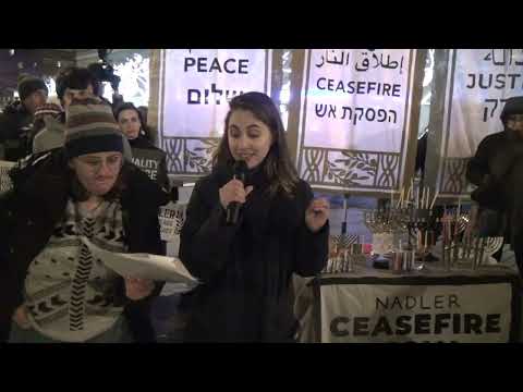 Last Day of Chanukah Menorah Lighting For Rep Jerry Nadler To Call For A Lasting Ceasefire