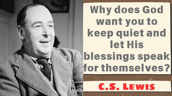 Why does God want you to keep quiet and let His blessings speak for themselves?