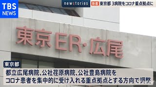 東京都、３病院をコロナ重点拠点に【news23】