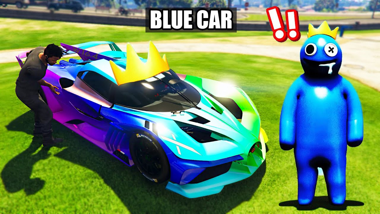 Stealing RAINBOW FRIENDS CARS In GTA 5 (GTA 5 MODS)