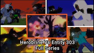 'DreadLord and Entity 303 Vs Herobrine' Full Animation (Minecraft Fight Animation)