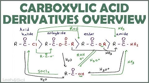Carboxylic Acid Derivatives Overview and Reaction Map