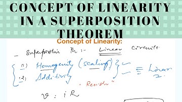 Concept of Linearity in a Superposition Theorem