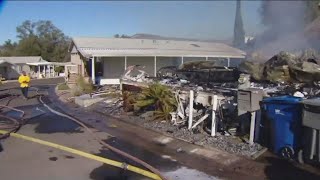 Neighbors react to brush fire that destroyed multiple homes in Lakeside | 10 p.m. update