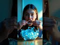 Eating glass ice🥶🩵🧊#shorts#youtubeshorts#viral#ai#asmr