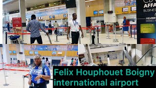 Inside the Felix Houphouet Boigny international airport in Abidjan #cotedivoire