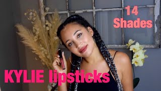 KYLIE - Liquid Lipstick Swatches | On Medium Skin Tone