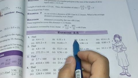 Fractions and Decimals Ex 2.5 Chapter- 2 || Class 7th Maths New Book 2023 || New Edition 2023