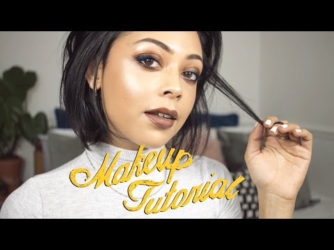 AUTUMN, FALL MAKEUP TUTORIAL | SMOKY WINGED LINER LOOK