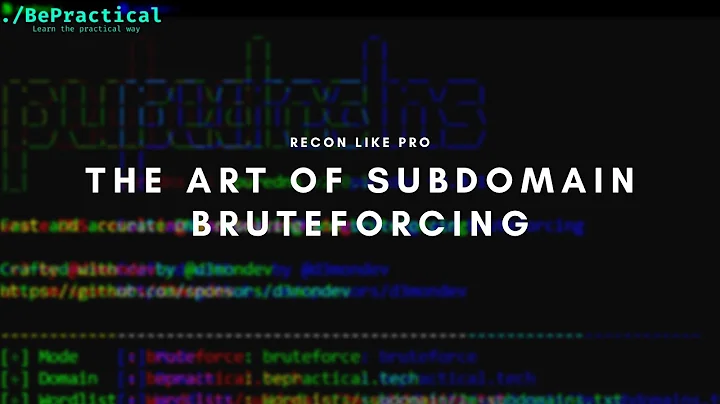 BUG BOUNTY TIPS: THE ART OF SUBDOMAIN BRUTEFORCING| 2023