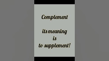Difference between Complement and Compliment #2023 || I.S lulana English