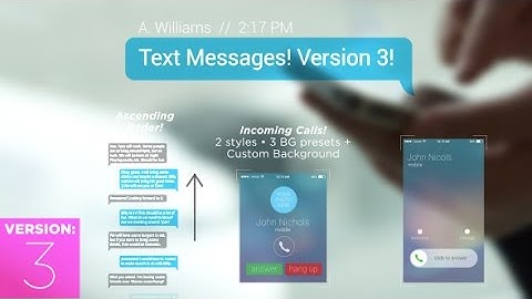 Text Messages (After Effects Template)