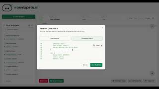 WP Snippets AI - Let AI write, analyse, improve, and fix your code with AI Tools