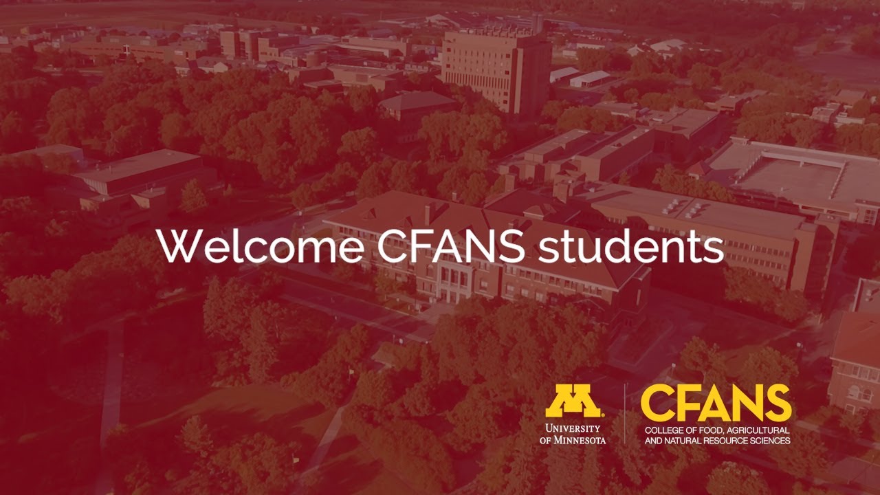 Welcome CFANS Students to the 2020-2021 Academic Year - YouTube