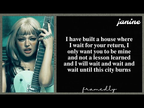 Janine Berdin - What if I miss you for the rest of my life Lyrics (Framed)