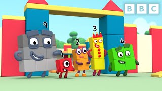 Exploring Cubes, Cuboids, Pyramids and Prisms with Numberblocks | CBeebies