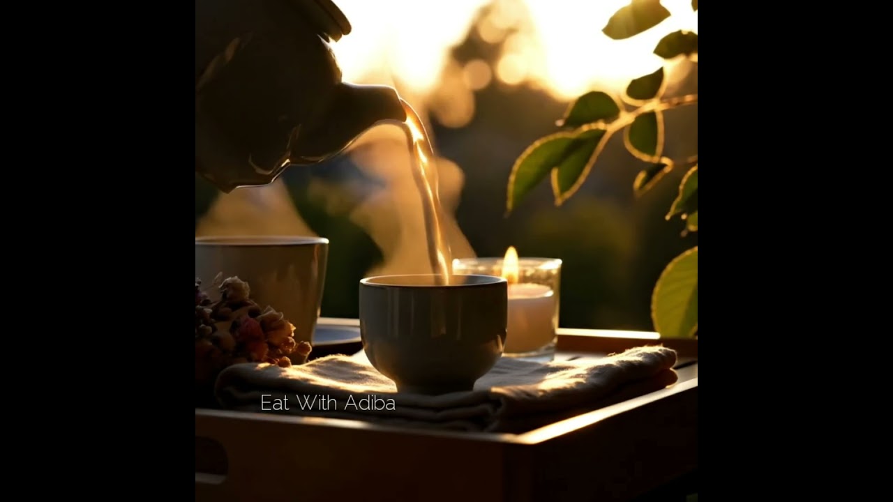 “Evening Calm & a Cup of Peace ☕🌇✨” 