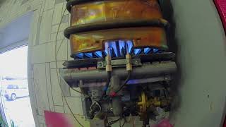 Ремонт медного теплообменника на газовой колонке.